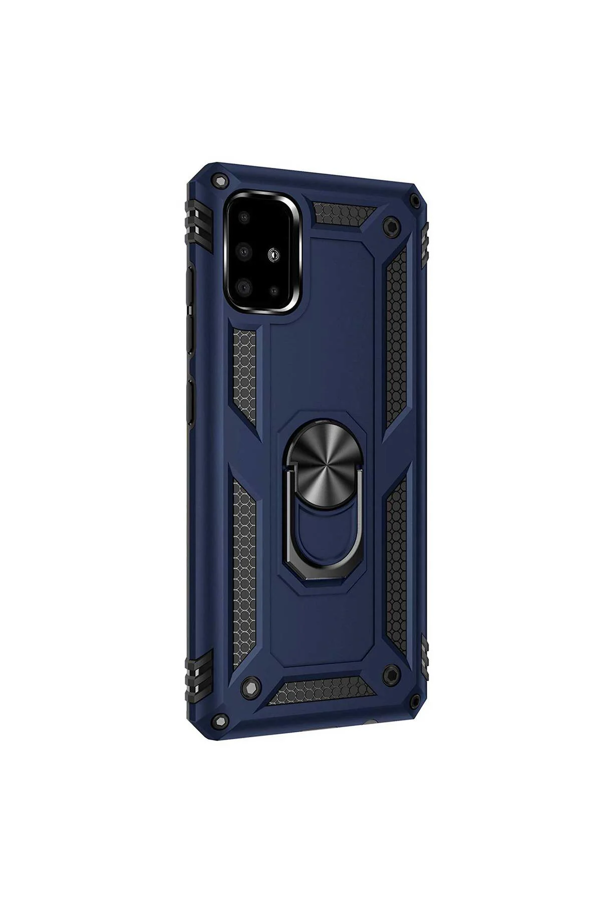 Samsung Galaxy A51 (A515F) Yüzüklü Tank Kılıf Lacivert