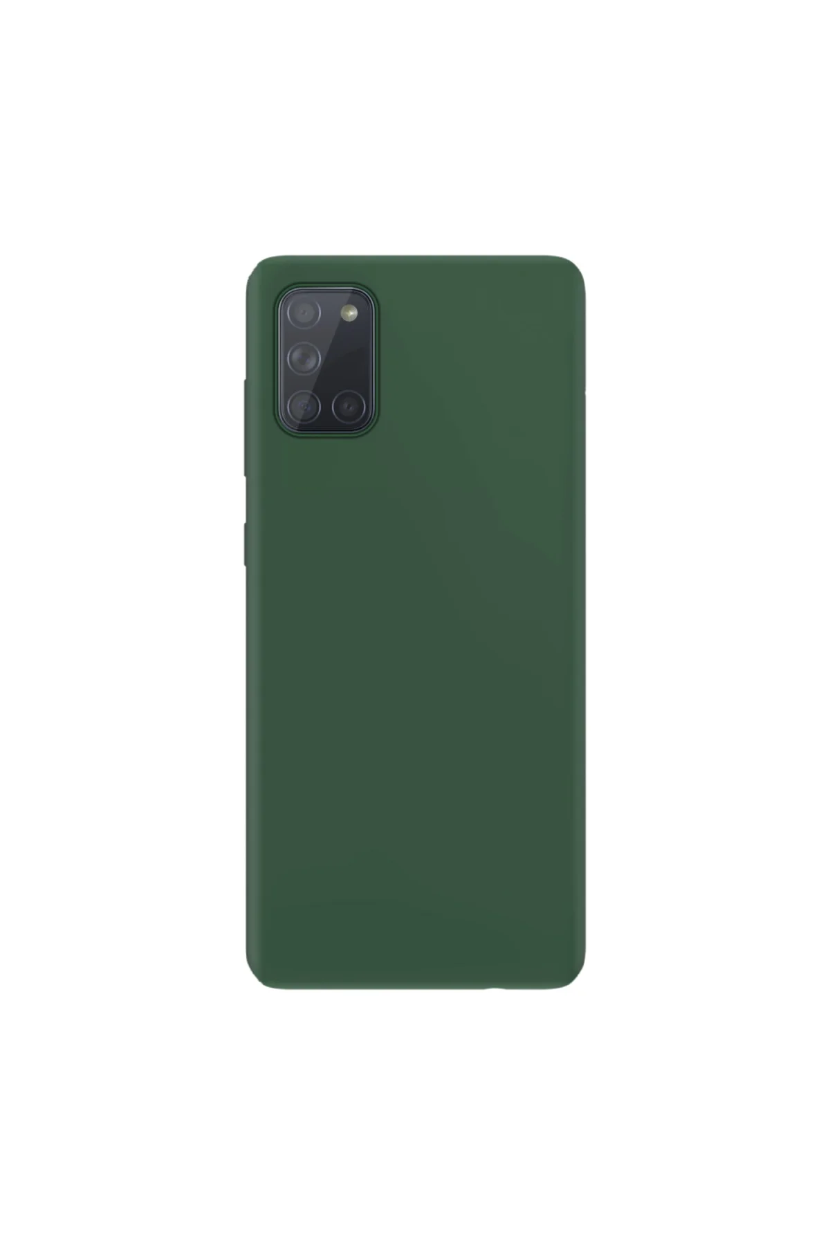 Samsung Galaxy A51 İnce Mat Silikon Kılıf Haki