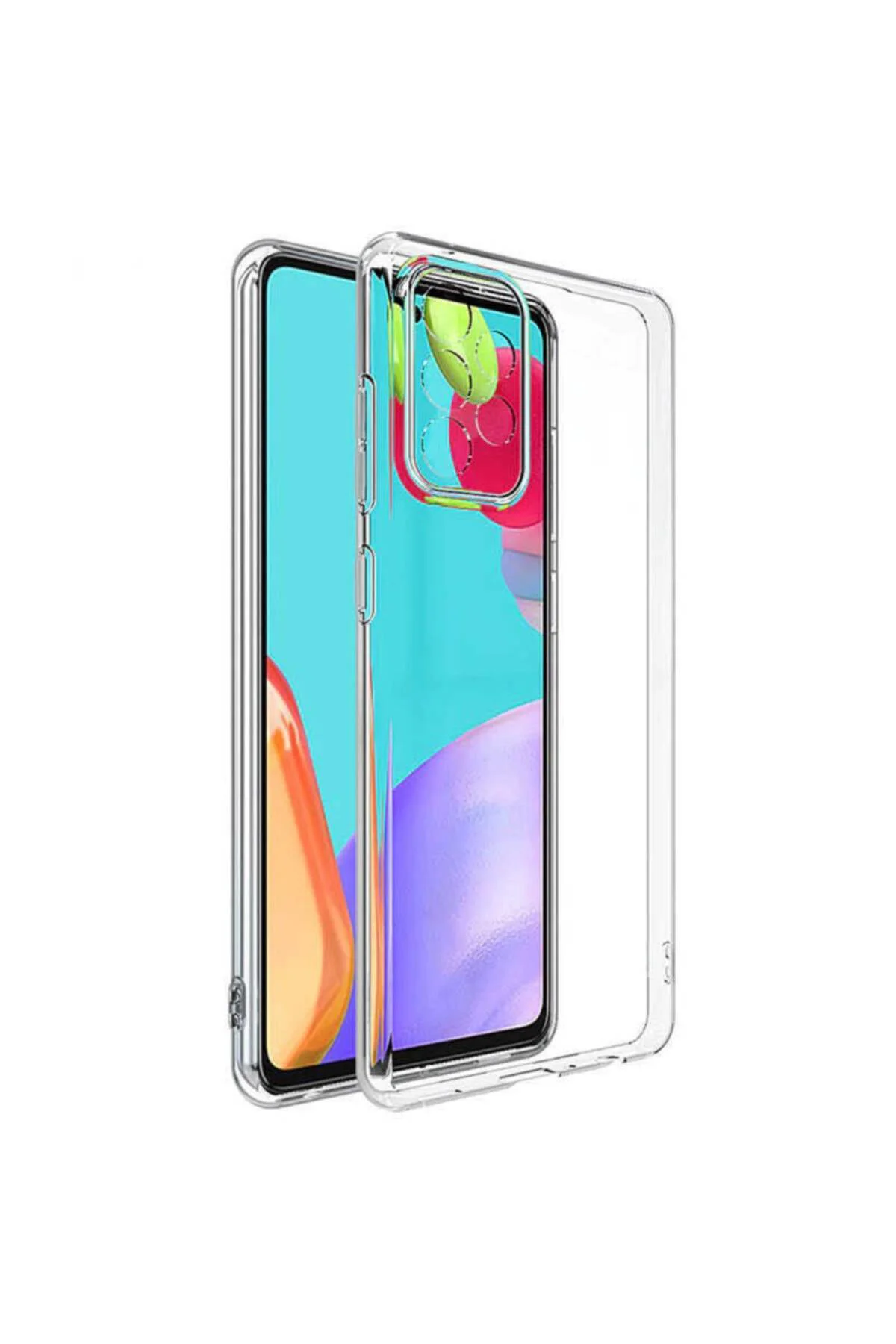 Samsung Galaxy A52 2.0 MM Korumalı Silikon Kılıf Şeffaf