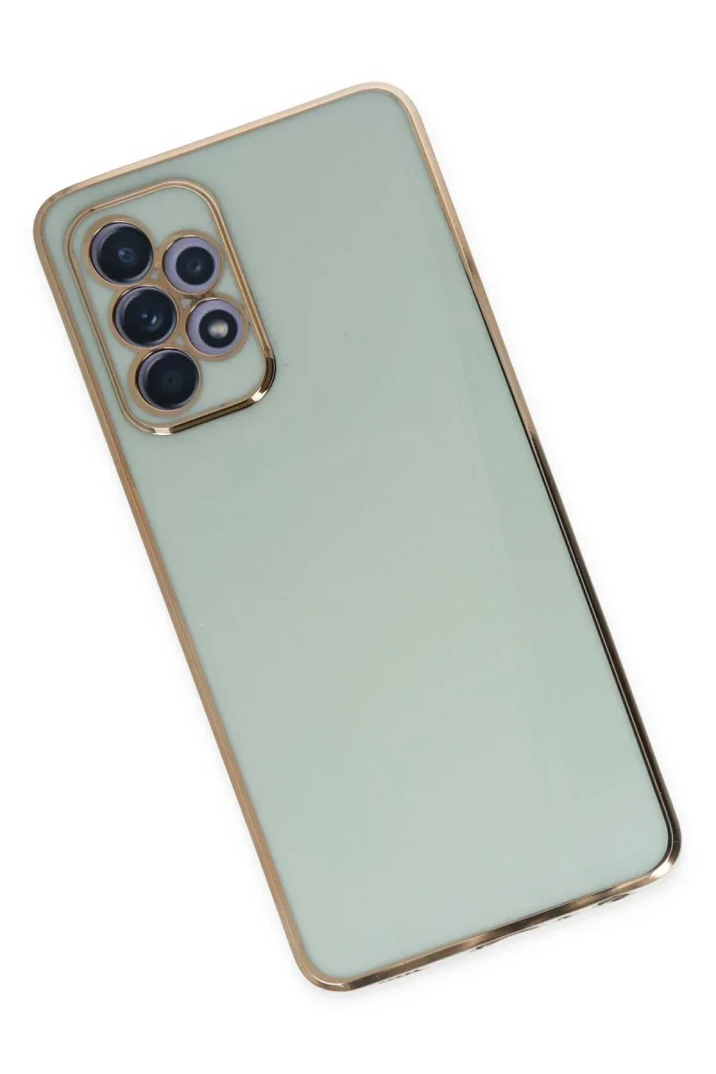 Samsung Galaxy A52 Kılıf Volet Silikon - Açık Yeşil Samsung Galaxy A52 Kılıf Volet Silikon - Açık Yeşil