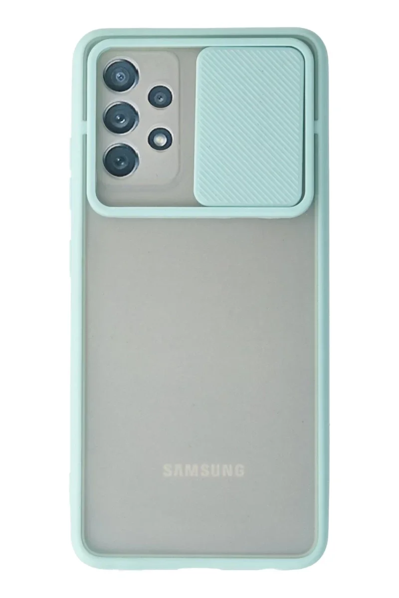 Samsung Galaxy A52 Kılıf Palm Buzlu Kamera Sürgülü Silikon - Turkuaz Fiyatı, Yorumları ve Özellikleri