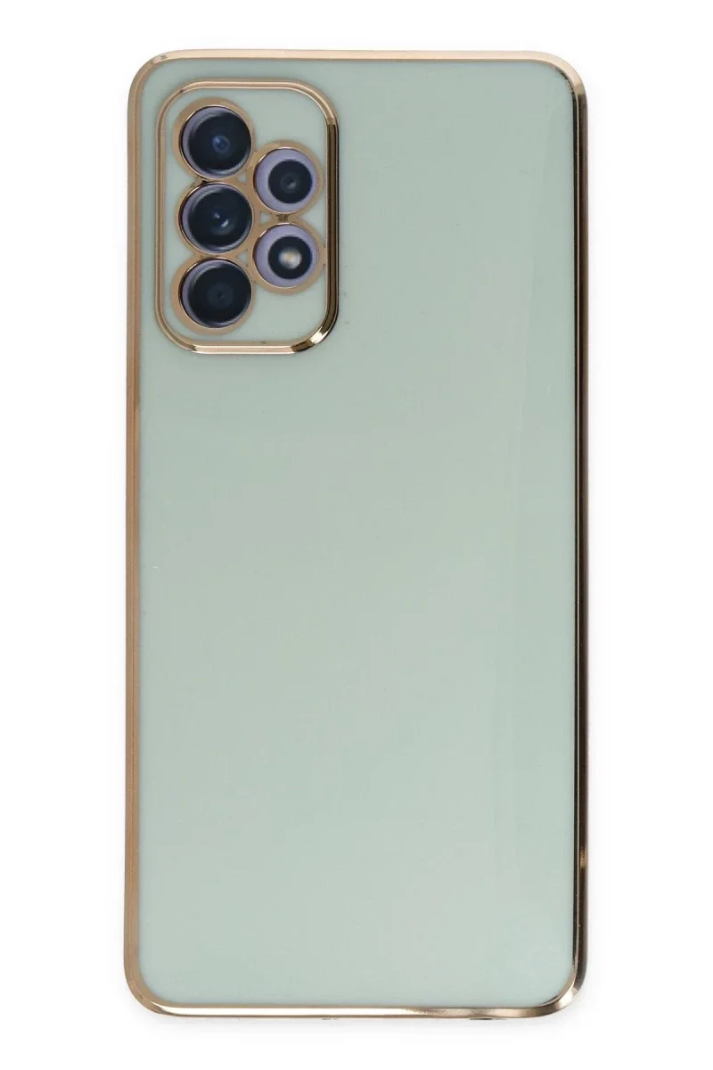 Samsung Galaxy A52 Kılıf Volet Silikon - Açık Yeşil Samsung Galaxy A52 Kılıf Volet Silikon - Açık Yeşil