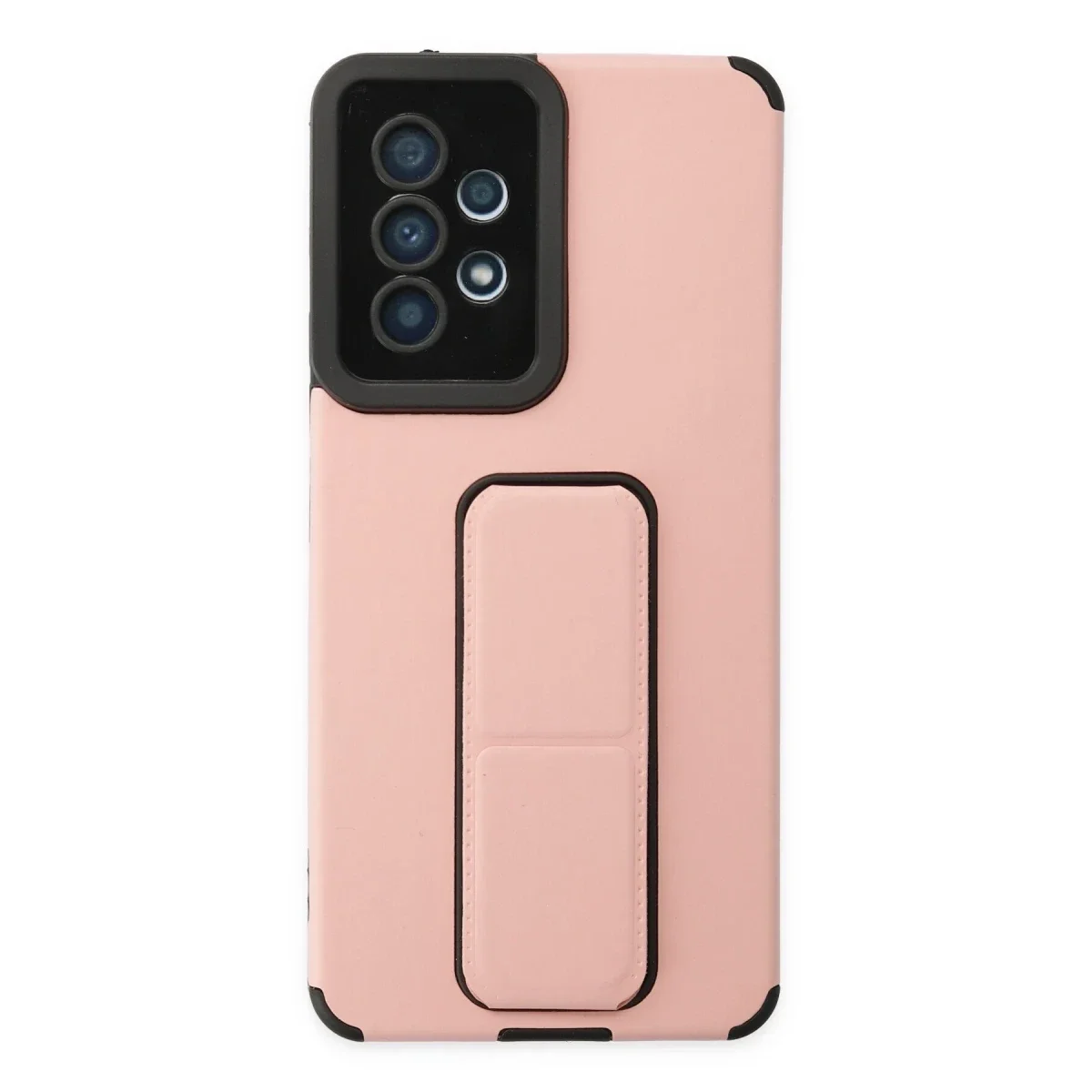 Samsung Galaxy A53 5G Kılıf Mega Standlı Silikon - Pudra Samsung Galaxy A53 5G Kılıf Mega Standlı Silikon - Pudra