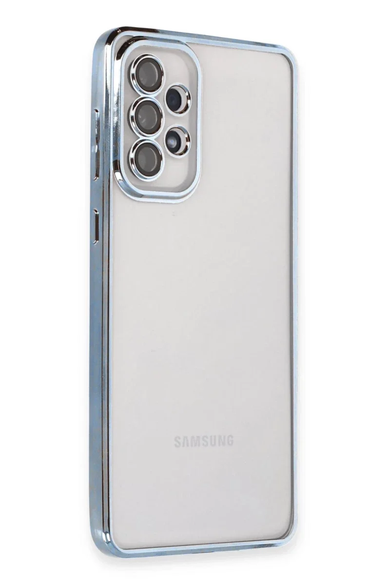 Samsung Galaxy A53 5G Kılıf Razer Lensli Silikon - Açık Mavi Samsung Galaxy A53 5G Kılıf Razer Lensli Silikon - Açık Mavi
