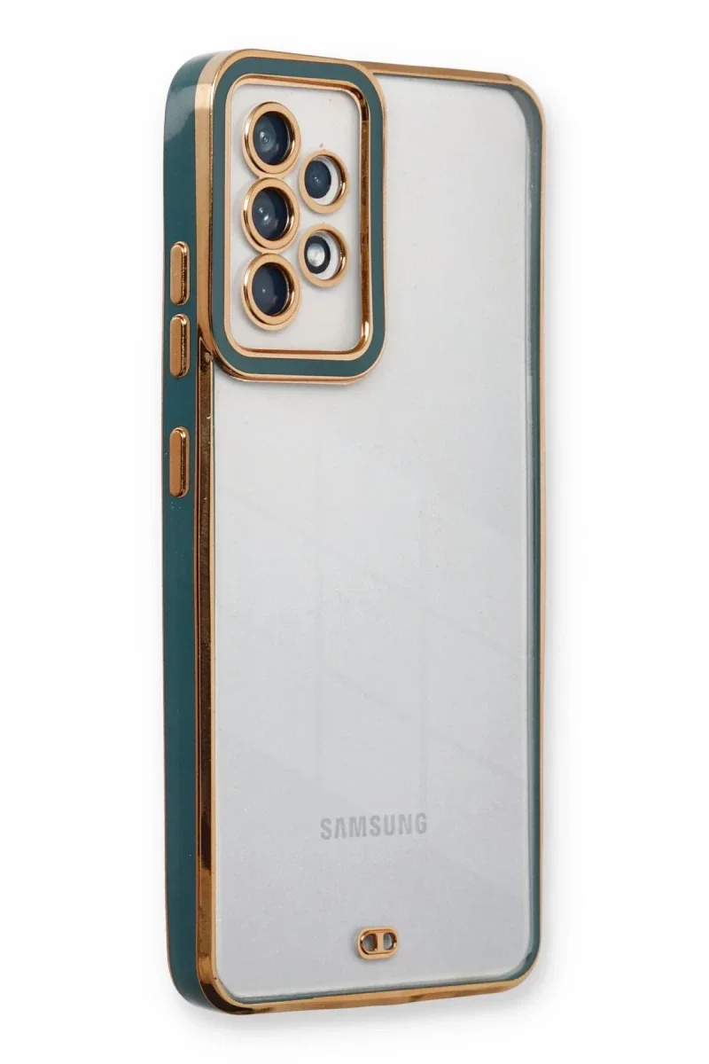 Samsung Galaxy A53 5G Kılıf Liva Lens Silikon - Yeşil