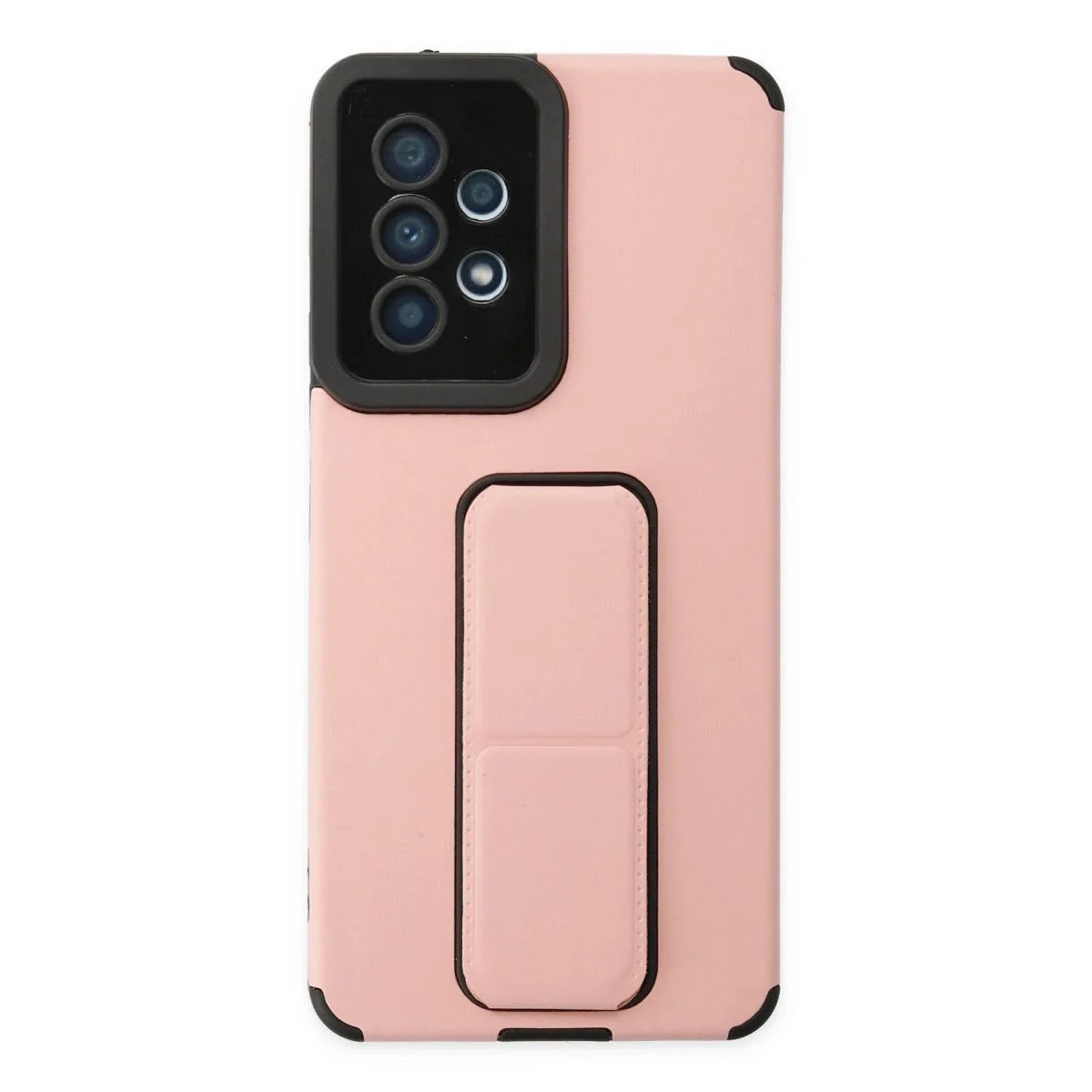 Samsung Galaxy A53 5G ile Uyumlu Mega Standlı Silikon Kılıf - Pudra Samsung Galaxy A53 5G ile Uyumlu Mega Standlı Silikon Kılıf - Pudra