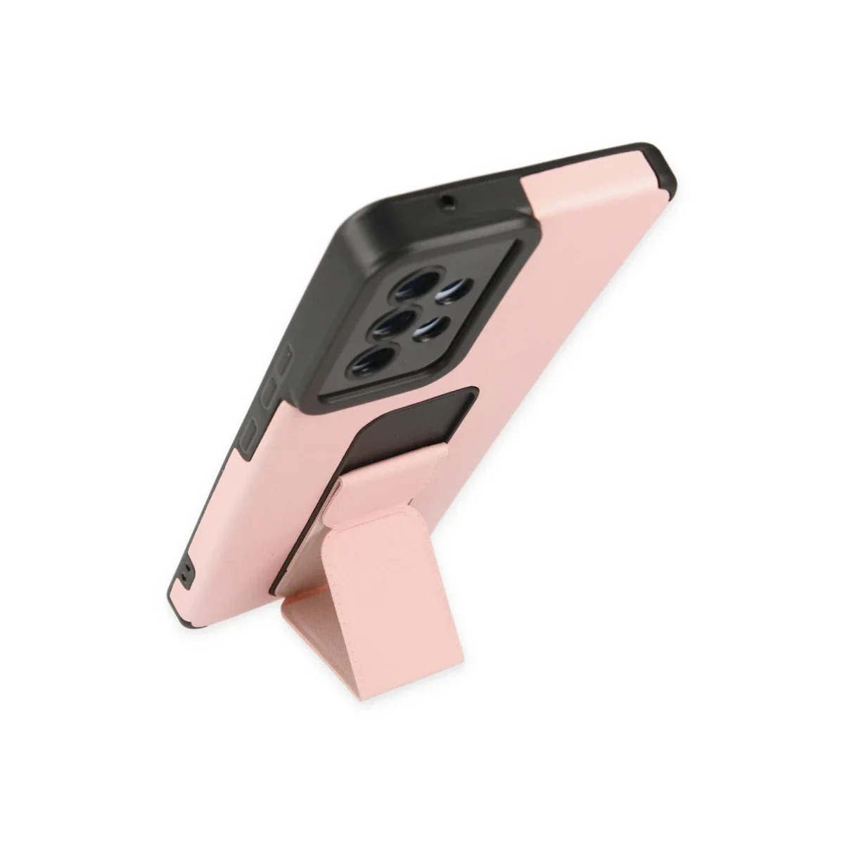 Samsung Galaxy A53 5G Kılıf Mega Standlı Silikon - Pudra Samsung Galaxy A53 5G Kılıf Mega Standlı Silikon - Pudra
