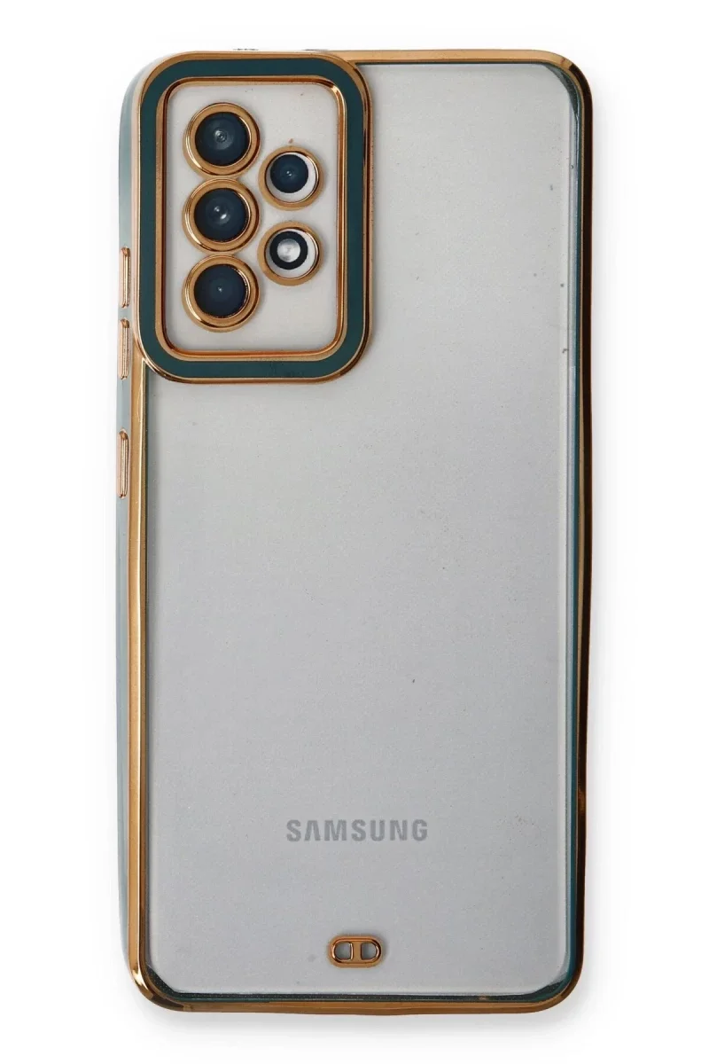 Samsung Galaxy A53 5G Kılıf Liva Lens Silikon - Yeşil