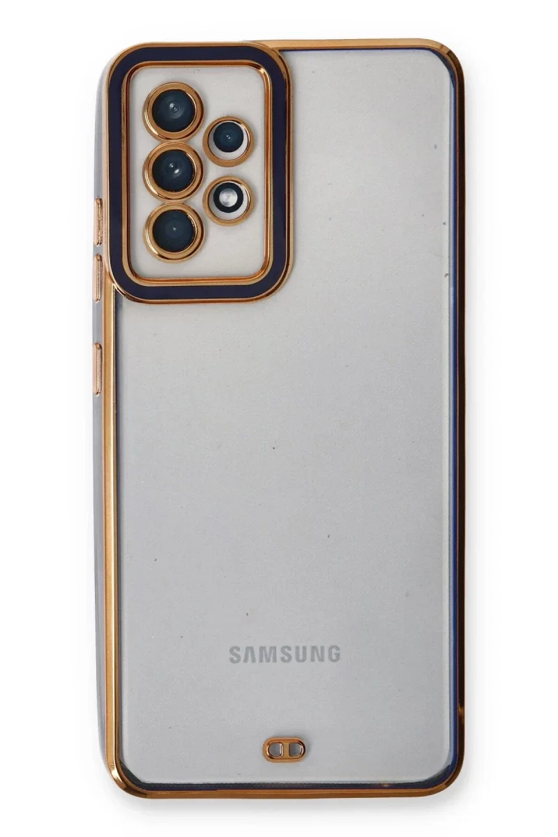 Samsung Galaxy A53 5G Kılıf Liva Lens Silikon - Mavi Samsung Galaxy A53 5G Kılıf Liva Lens Silikon - Mavi