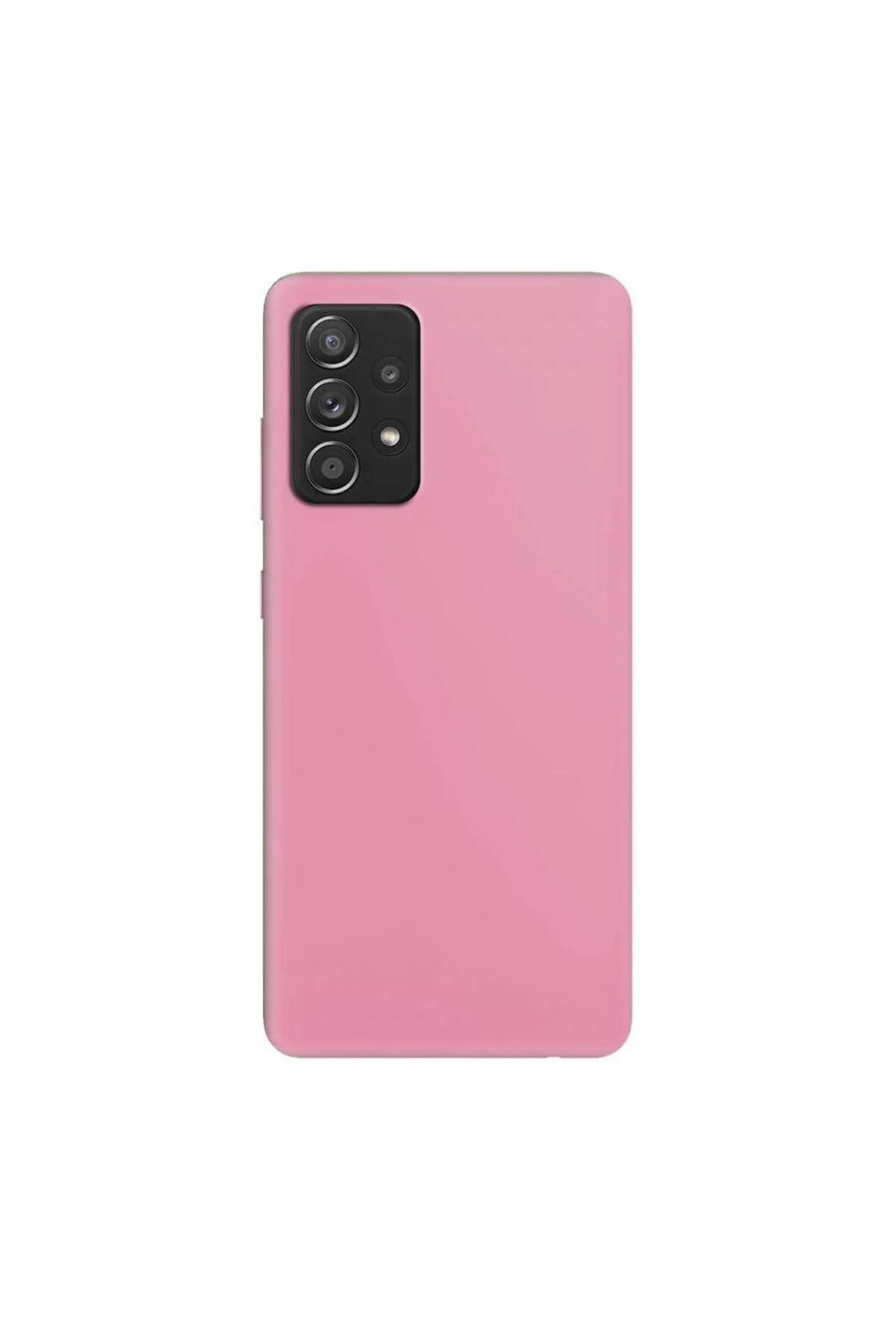 Samsung Galaxy A53 İnce Mat Silikon Kılıf Pembe