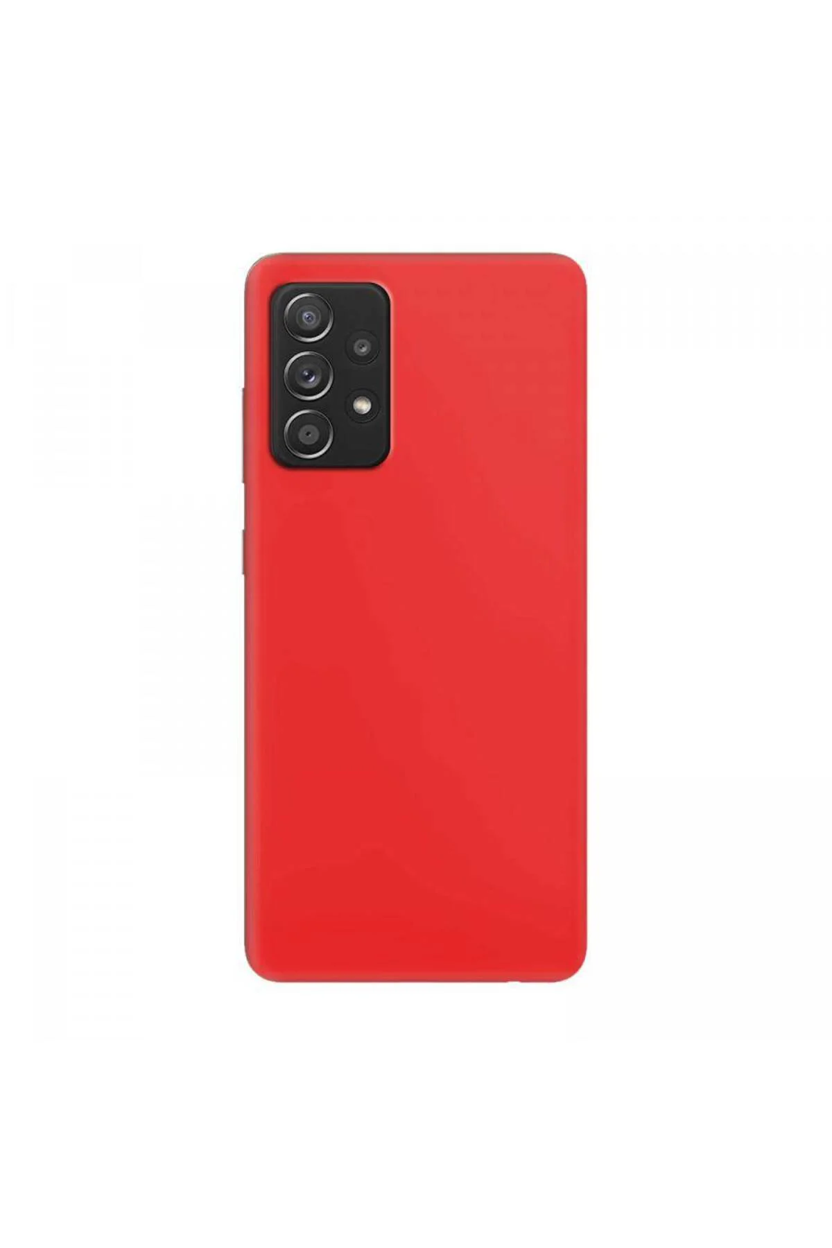 Samsung Galaxy A53 İnce Mat Silikon Kılıf Kırmızı
