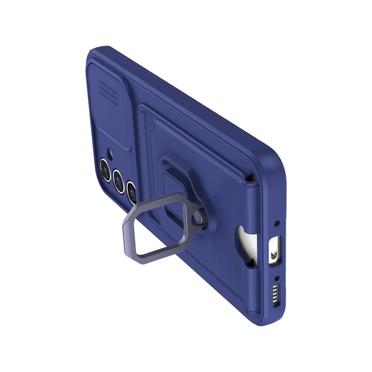 Samsung Galaxy A54 5G Kılıf Zuma Kartvizitli Yüzüklü Silikon - Lacivert Samsung Galaxy A54 5G Kılıf Zuma Kartvizitli Yüzüklü Silikon - Lacivert