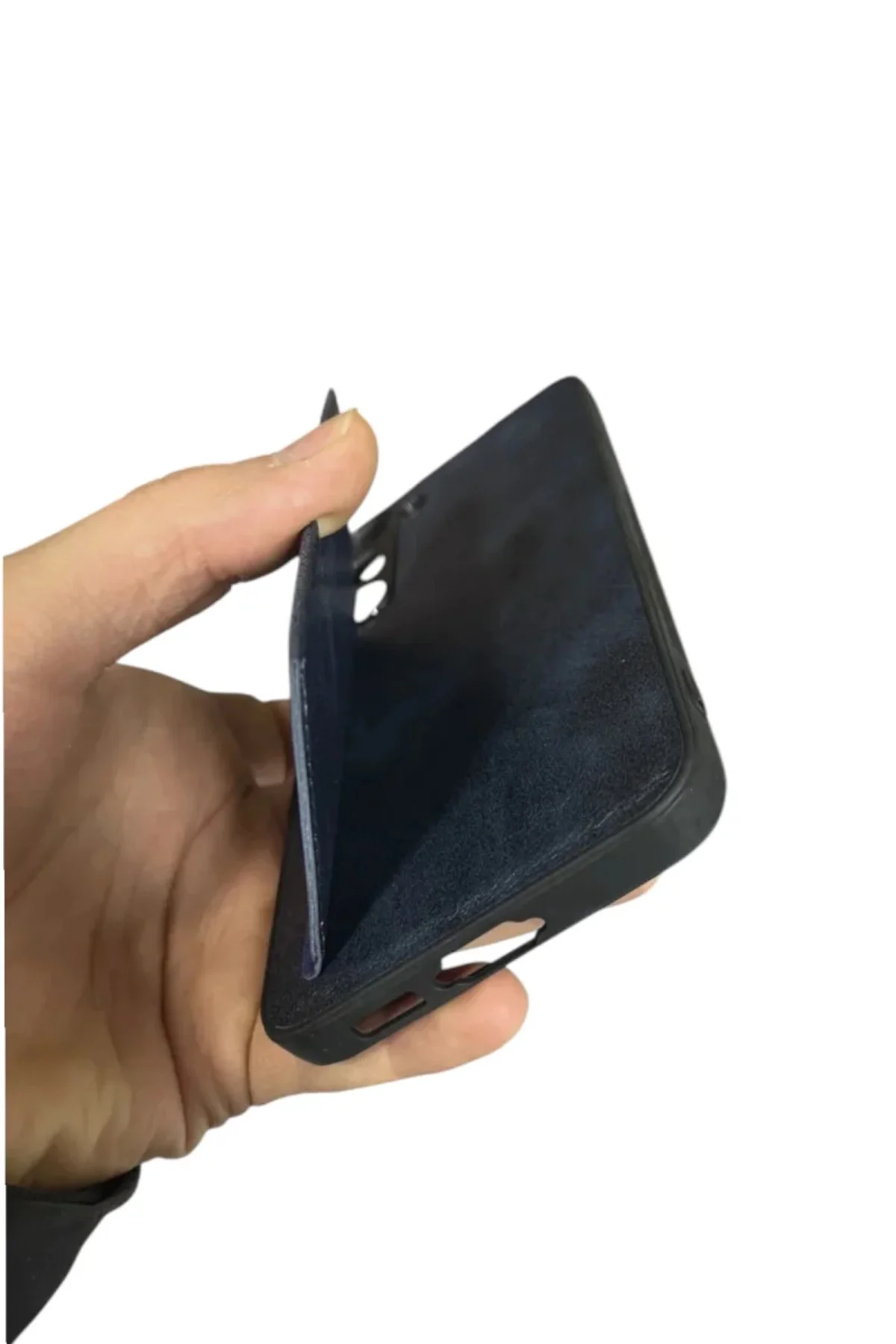 Samsung Galaxy A54 Kartlıklı Standlı Lüx Kılıf Lacivert Samsung Galaxy A54 Kartlıklı Standlı Lüx Kılıf Lacivert