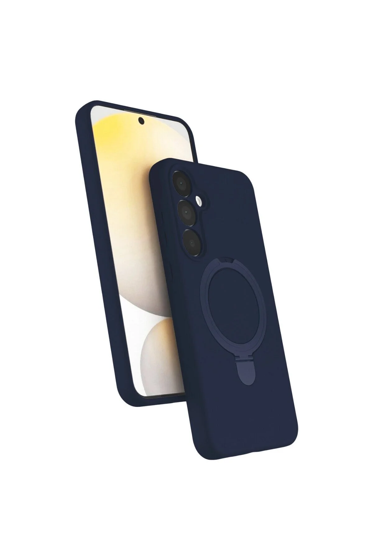Samsung Galaxy A55 5g Regal Magsafe Standlı Kapak - Lacivert