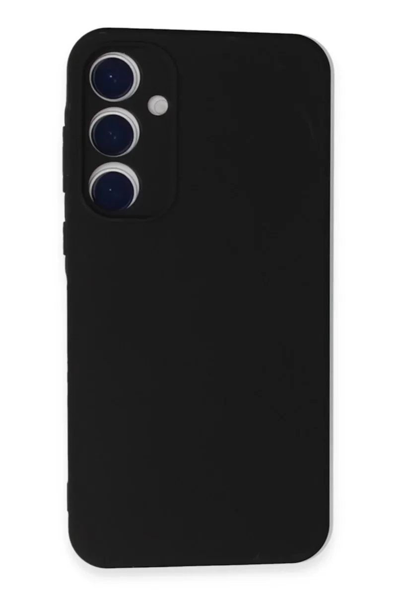 Samsung Galaxy A55 5G Kılıf Nano içi Kadife Silikon - Siyah