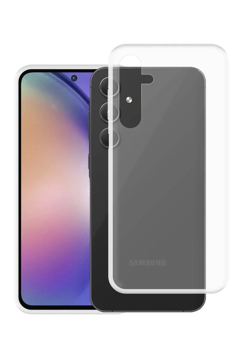 Samsung Galaxy A55 5G Kılıf Lüx Şeffaf Silikon Samsung Galaxy A55 5G Kılıf Lüx Şeffaf Silikon