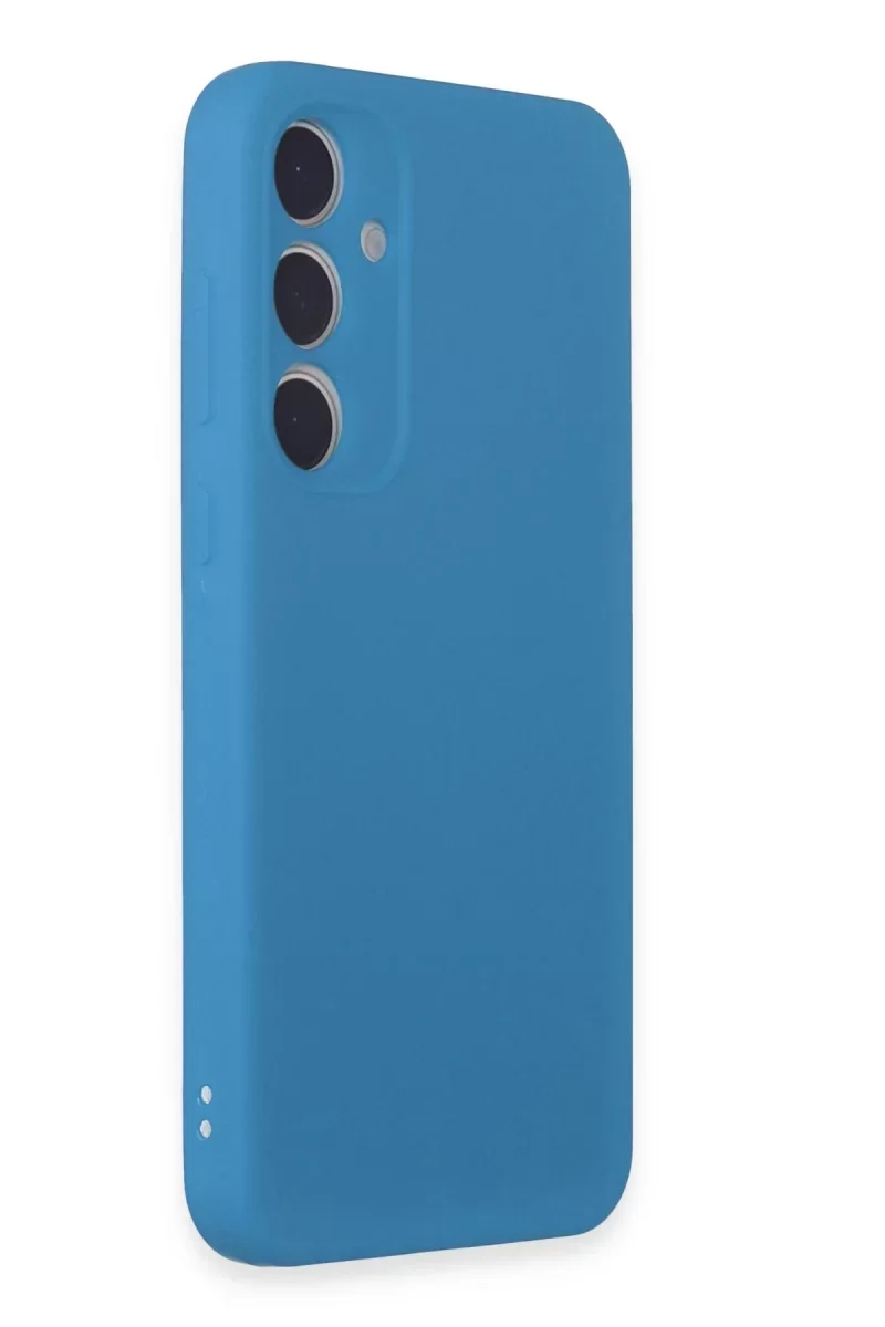 Samsung Galaxy A55 5G Kılıf First Silikon - Mavi