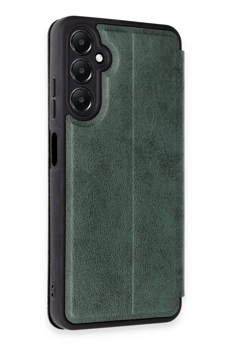 Samsung Galaxy A55 5G Kılıf Flip Cover - Koyu Yeşil