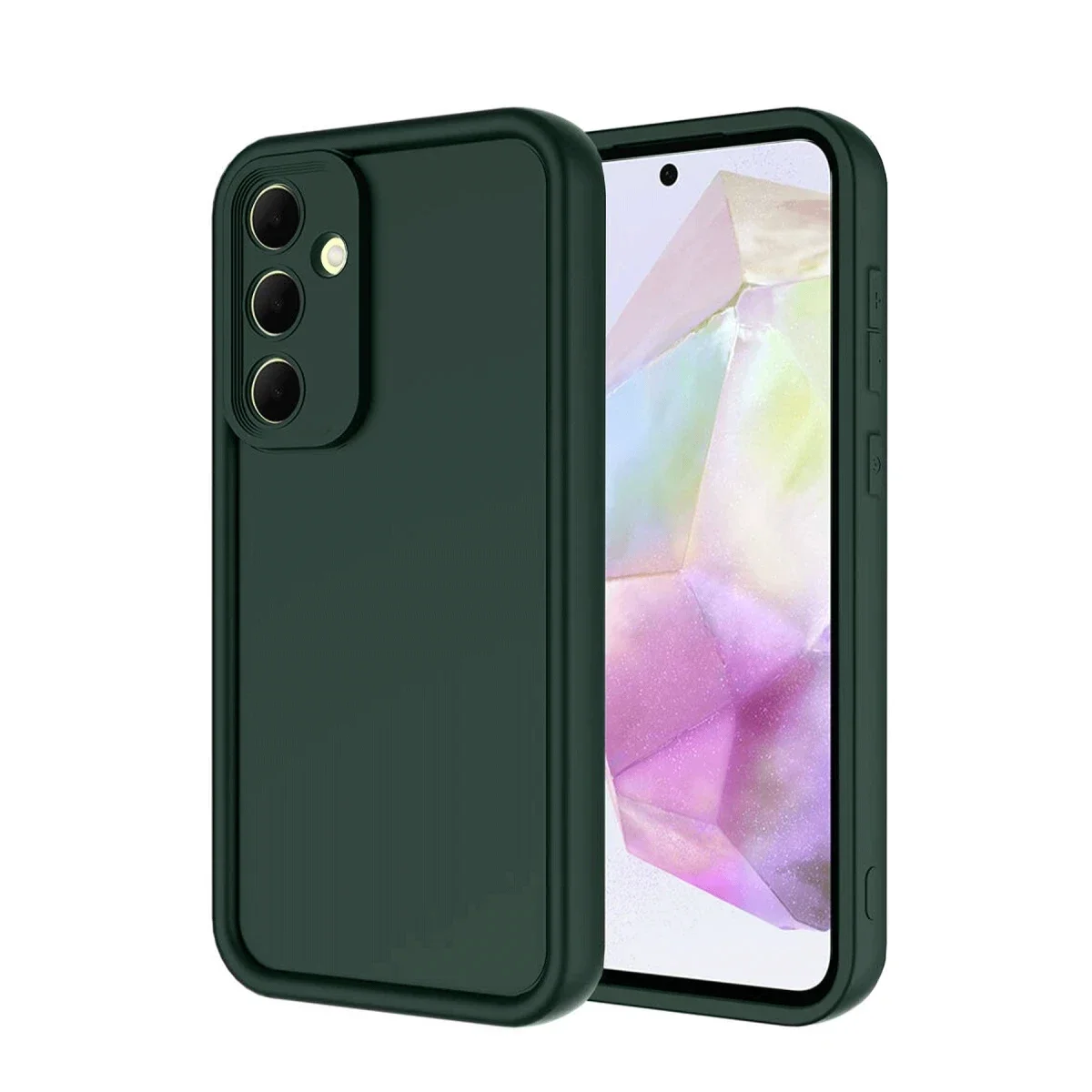 Samsung Galaxy A56 Kılıf Viera Silikon - Koyu Yeşil Samsung Galaxy A56 Kılıf Viera Silikon - Koyu Yeşil