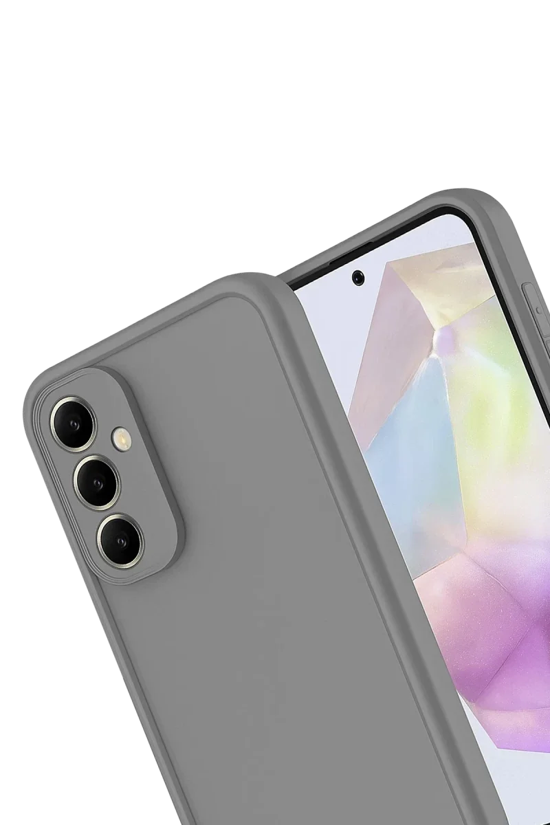 Samsung Galaxy A56 Kılıf Viera Silikon - Gri Samsung Galaxy A56 Kılıf Viera Silikon - Gri