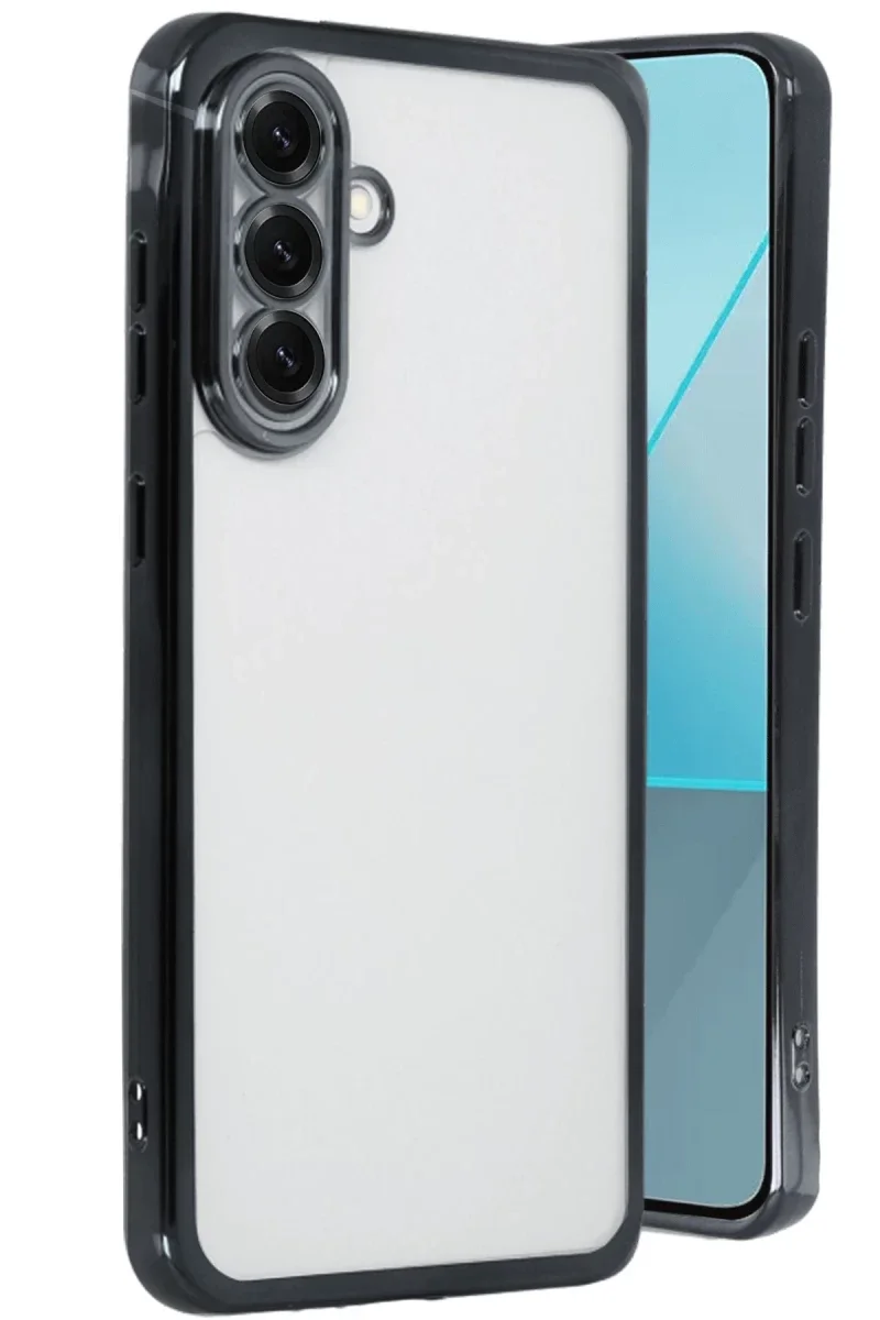 Samsung Galaxy A56 Kılıf Razer Lensli Silikon - Siyah