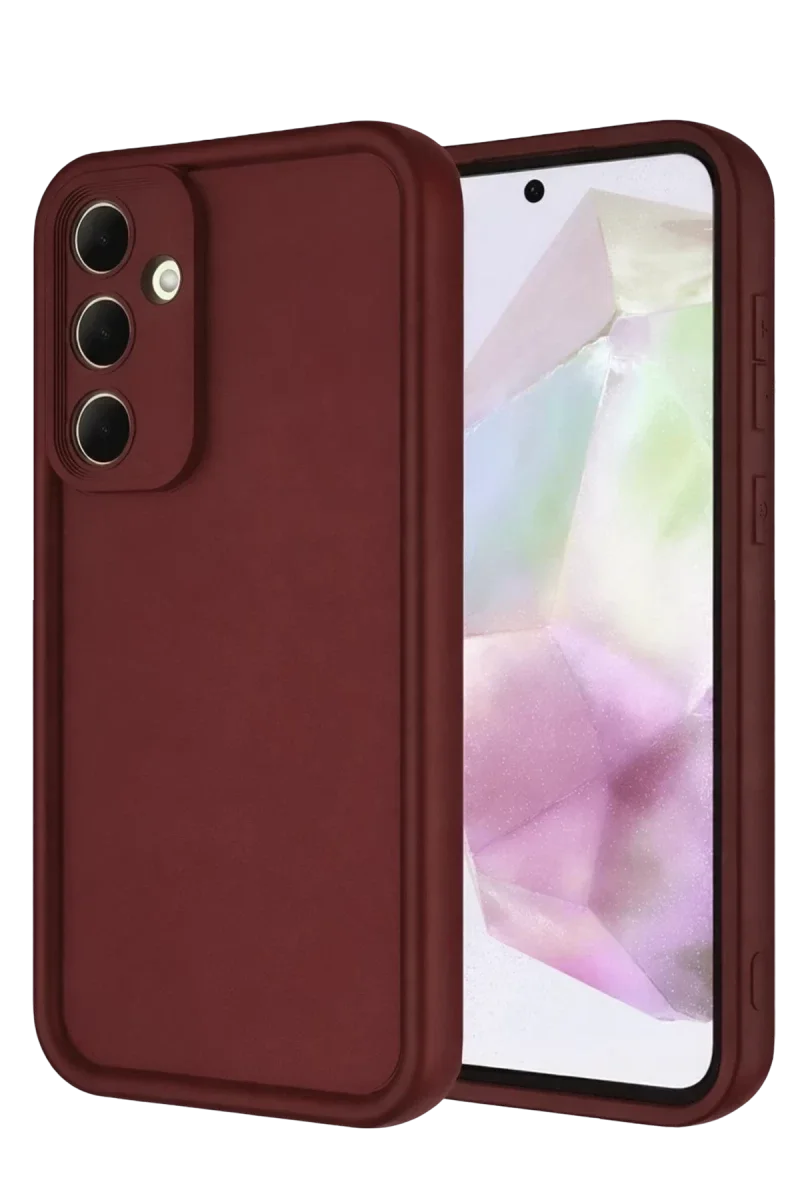Samsung Galaxy A56 Kılıf Viera Silikon - Bordo Samsung Galaxy A56 Kılıf Viera Silikon - Bordo