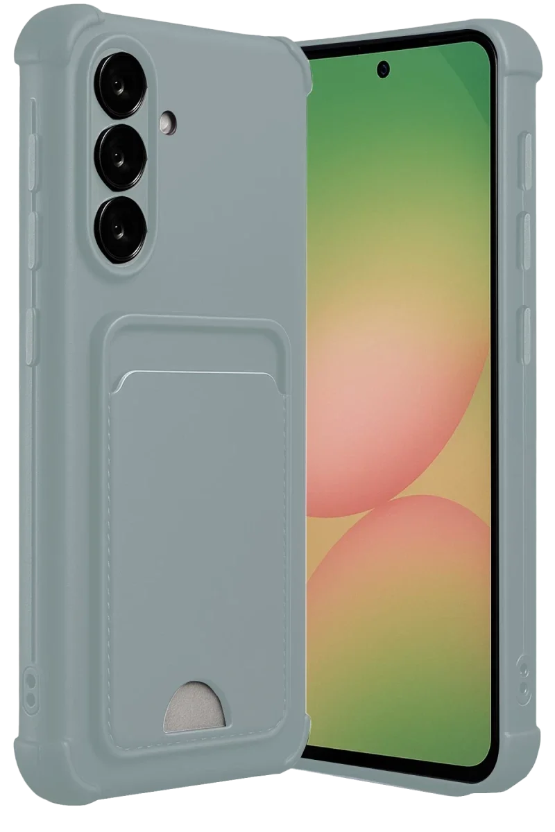 Samsung Galaxy A56 Kılıf Kelvin Kartvizitli Silikon - Açık Yeşil Samsung Galaxy A56 Kılıf Kelvin Kartvizitli Silikon - Açık Yeşil