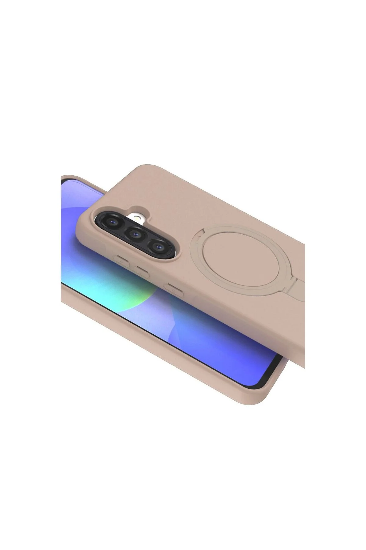 Samsung Galaxy A56 Regal Magsafe Standlı Kapak - Çöl Titanyum