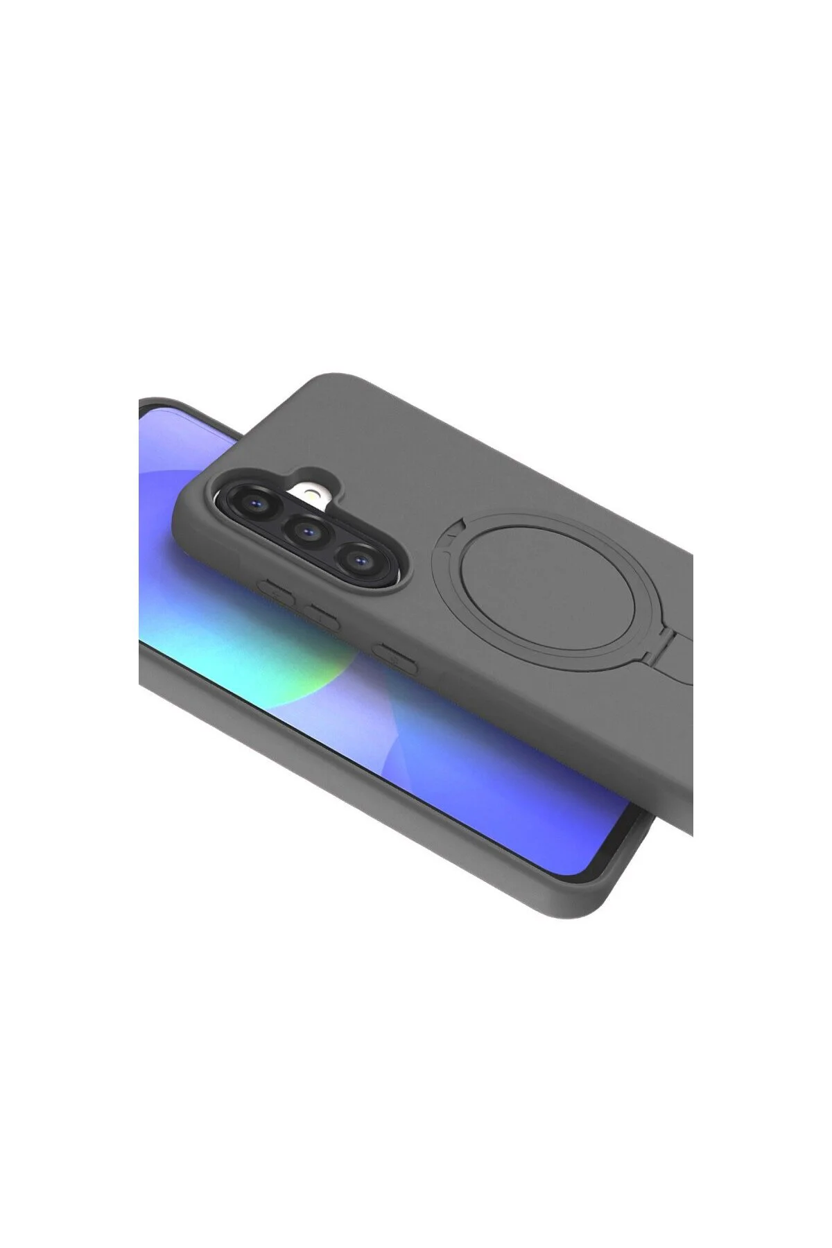 Samsung Galaxy A56 Regal Magsafe Standlı Kapak - Titan Gri