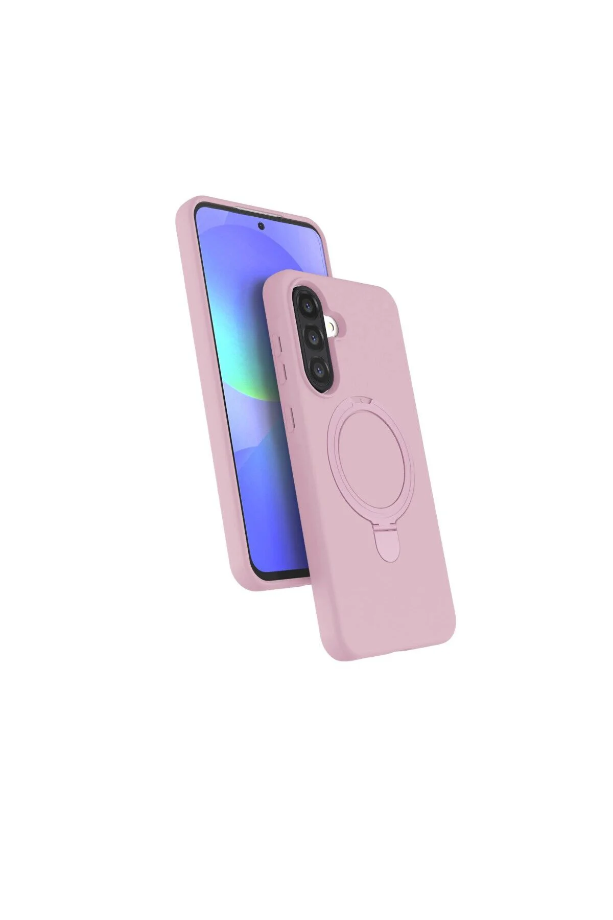 Samsung Galaxy A56 Regal Magsafe Standlı Kapak - Açık Pembe
