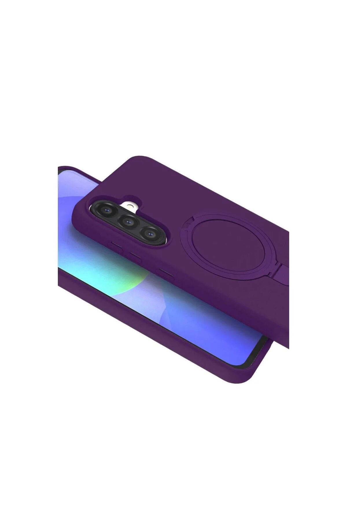 Samsung Galaxy A56 Regal Magsafe Standlı Kapak - Derin Mor