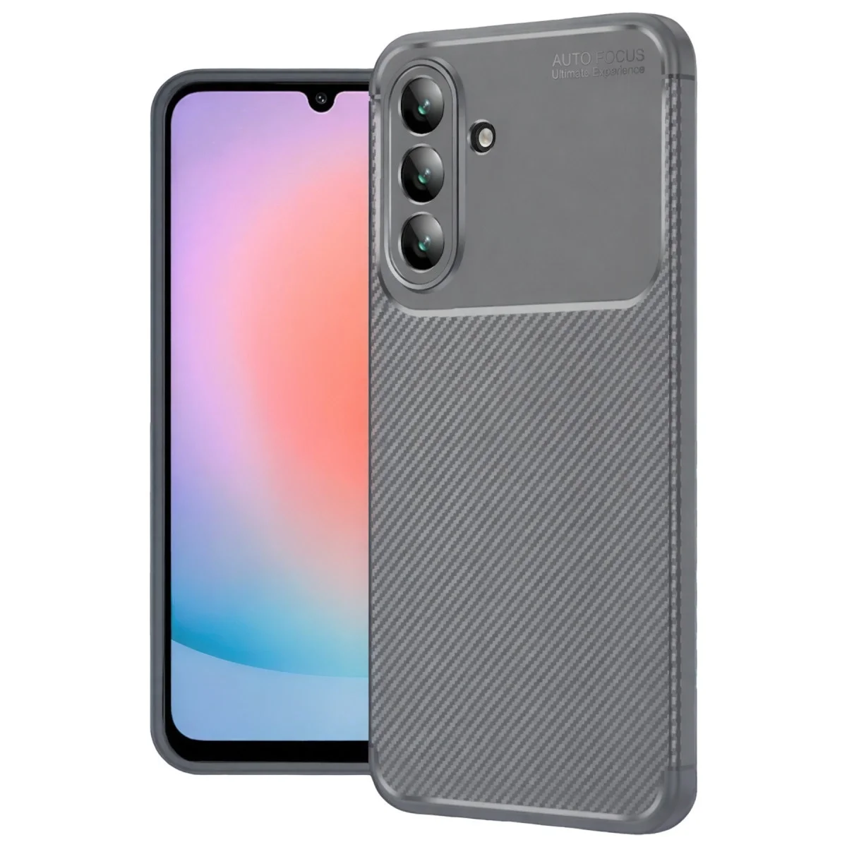 Samsung Galaxy A57 5g Auto Focus Karbon Kapak - Gri Samsung Galaxy A57 5g Auto Focus Karbon Kapak - Gri