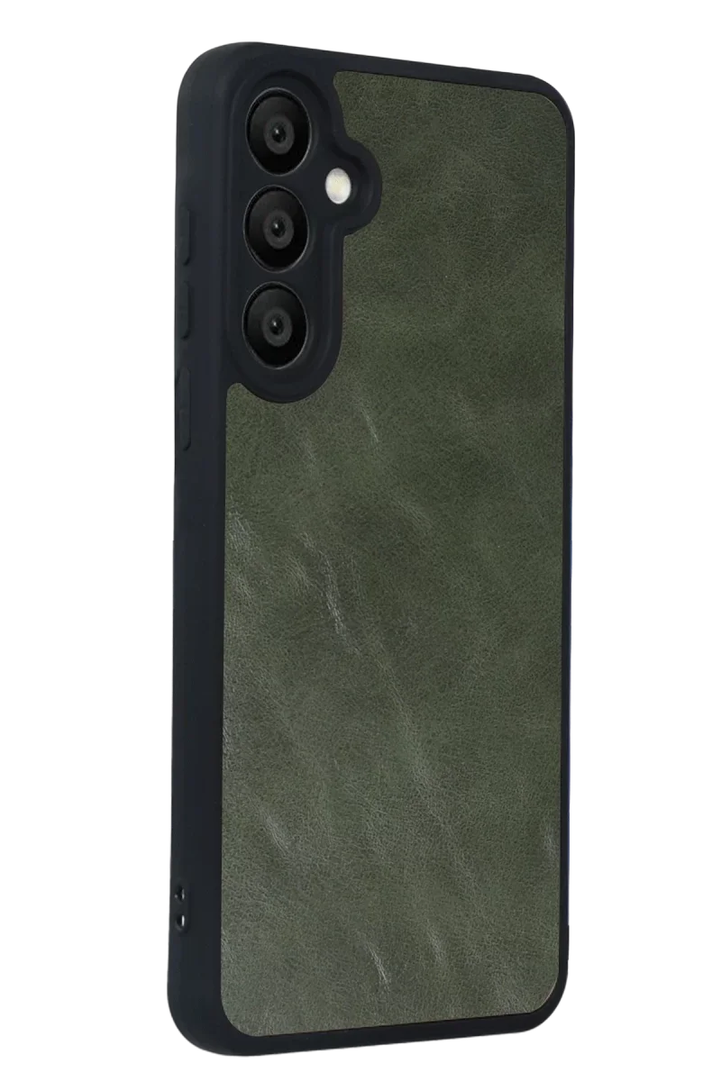 Samsung Galaxy A57 5G Aras Deri Kapak - Yeşil