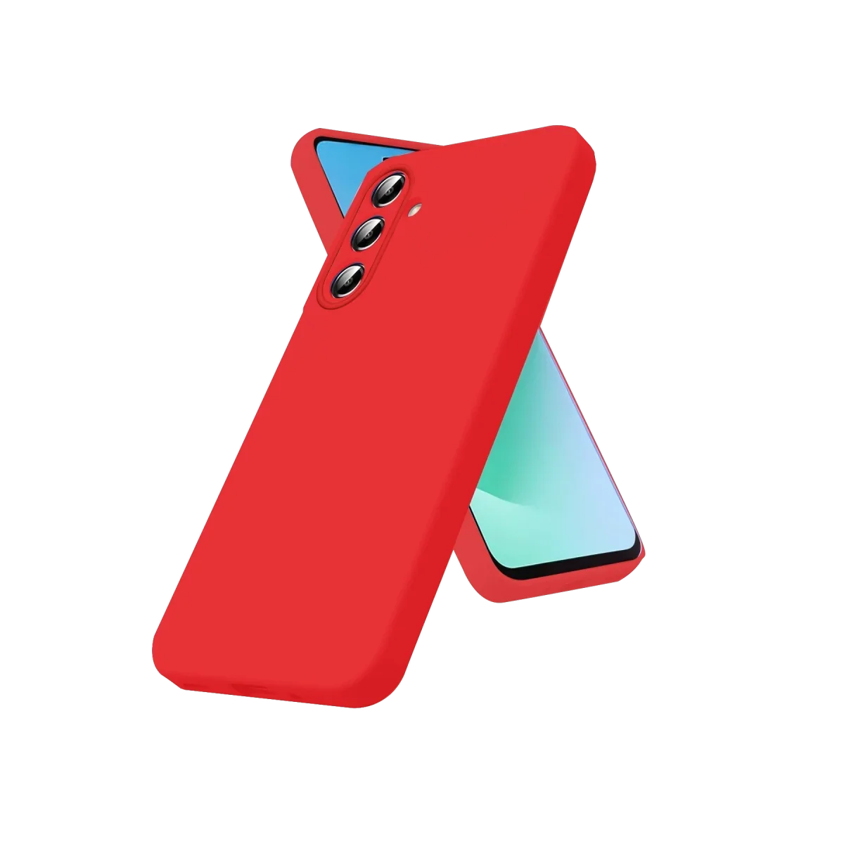 Samsung Galaxy A57 5G Nano içi Kadife Silikon - Kırmızı