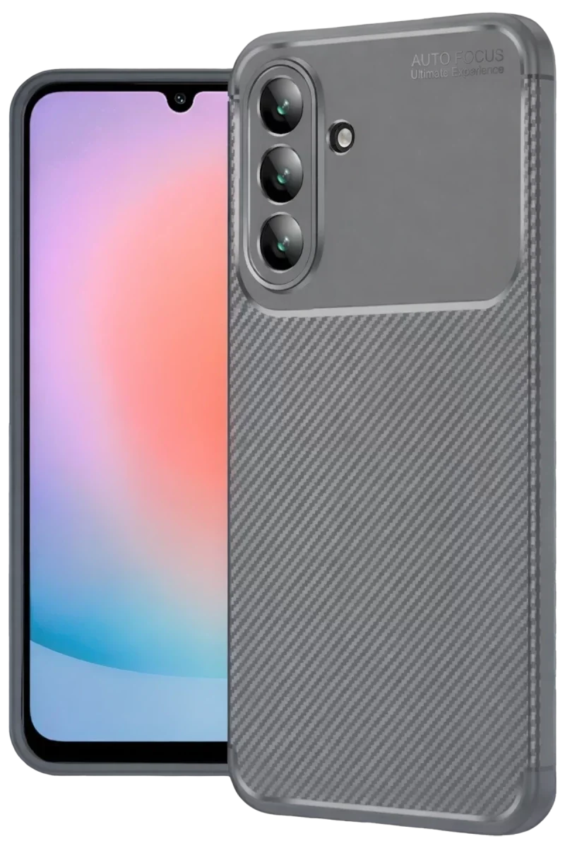 Samsung Galaxy A57 5G Auto Focus Karbon Kapak - Gri