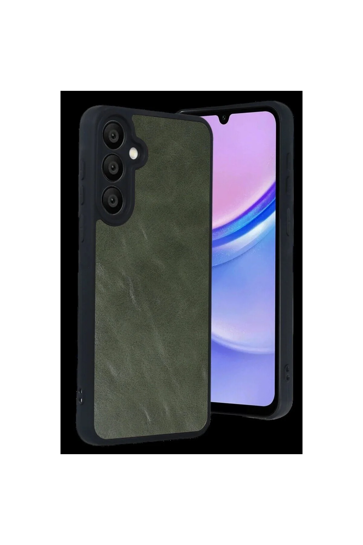 Samsung Galaxy A57 5g Aras Deri Kapak - Yeşil