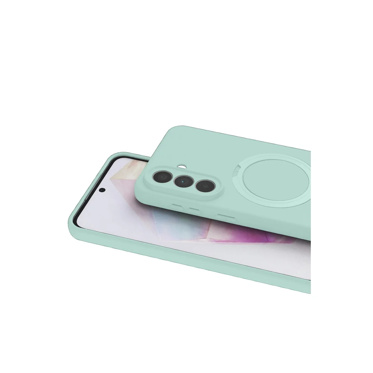 Samsung Galaxy A57 5g Regal Magsafe Standlı Kapak - Su Yeşili Samsung Galaxy A57 5g Regal Magsafe Standlı Kapak - Su Yeşili - Görsel 2
