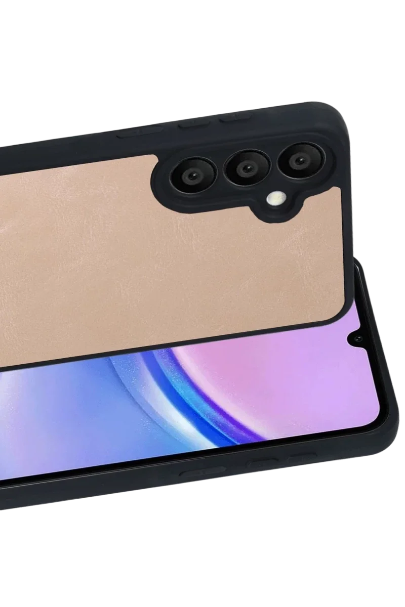 Samsung Galaxy A57 5G Aras Deri Kapak - Pudra