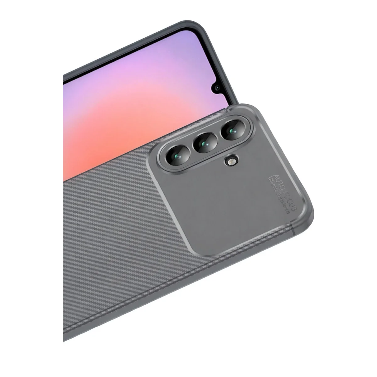 Samsung Galaxy A57 5g Auto Focus Karbon Kapak - Gri Samsung Galaxy A57 5g Auto Focus Karbon Kapak - Gri