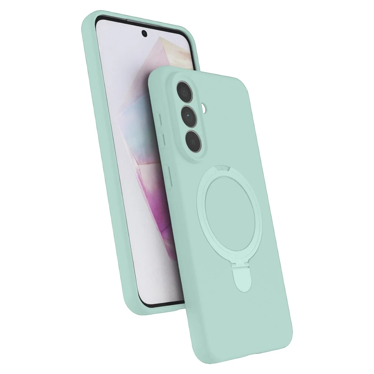 Samsung Galaxy A57 5g Regal Magsafe Standlı Kapak - Su Yeşili Samsung Galaxy A57 5g Regal Magsafe Standlı Kapak - Su Yeşili