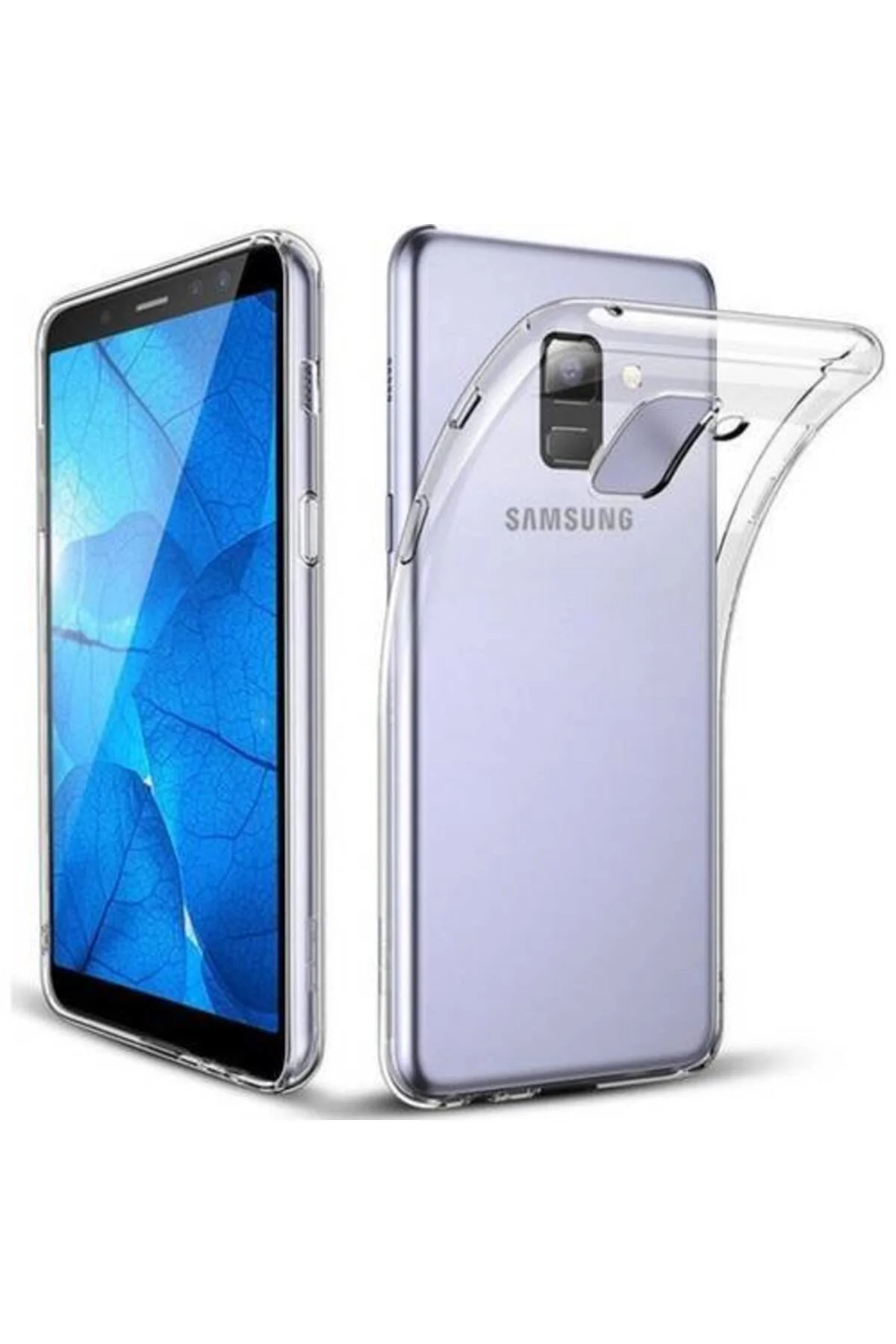 Samsung Galaxy A6 Plus+ Premium Silikon Kılıf Şeffaf