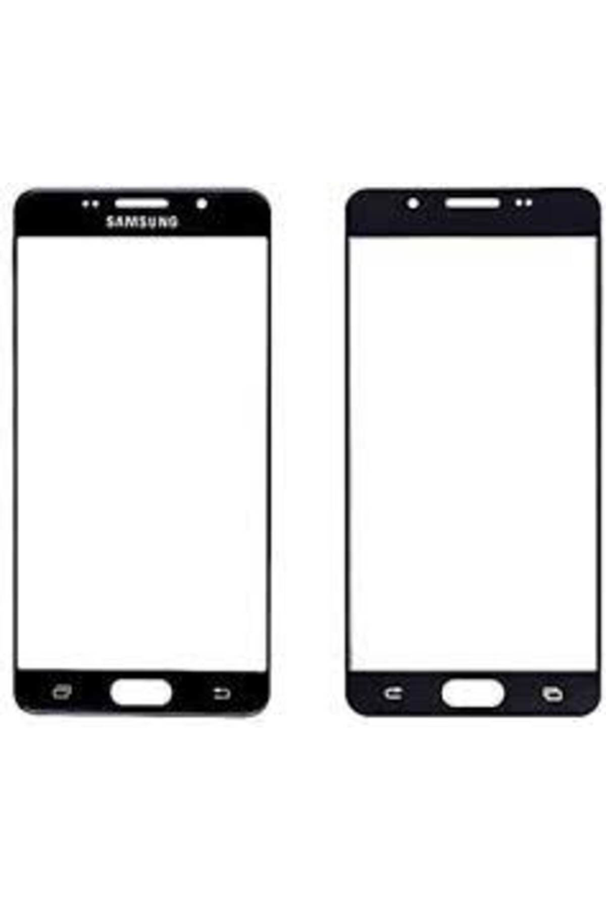 Boyra Teknoloji Samsung Galaxy A7 2016 Okalı Ön Cam A710 (Ekran Değildir) Siyah