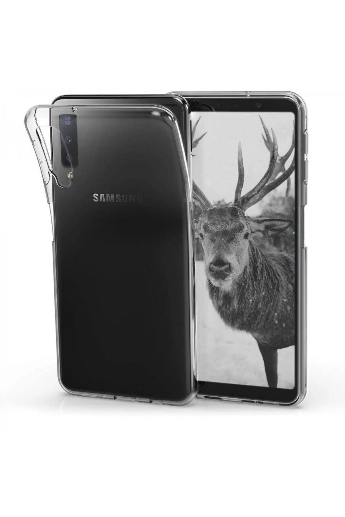 Samsung Galaxy A7 2018 (A750) 2.0 MM Korumalı Silikon Kılıf Şeffa