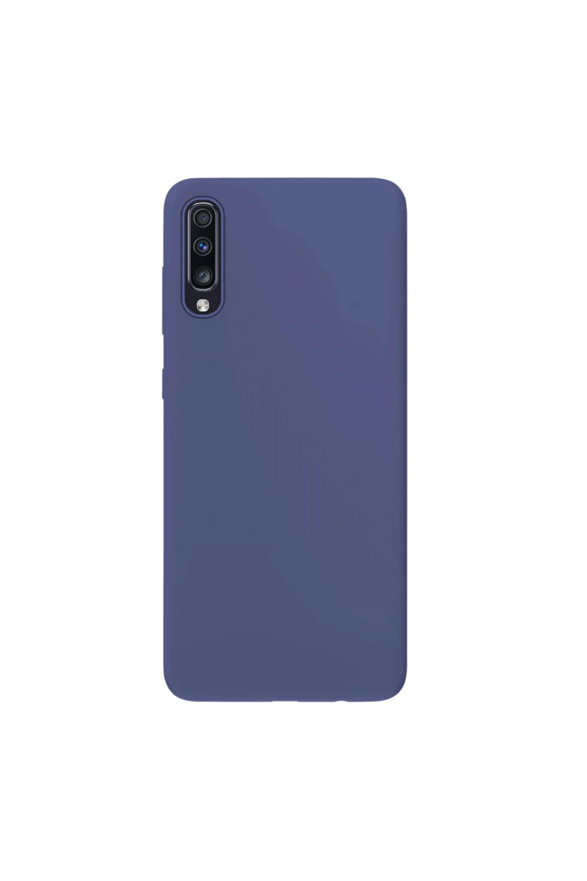 Samsung Galaxy A70 İnce Mat Silikon Kılıf Lacivert
