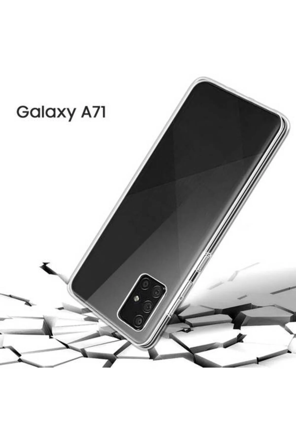 Samsung Galaxy A71 Çift Taraflı Silikon Kılıf Şeffaf