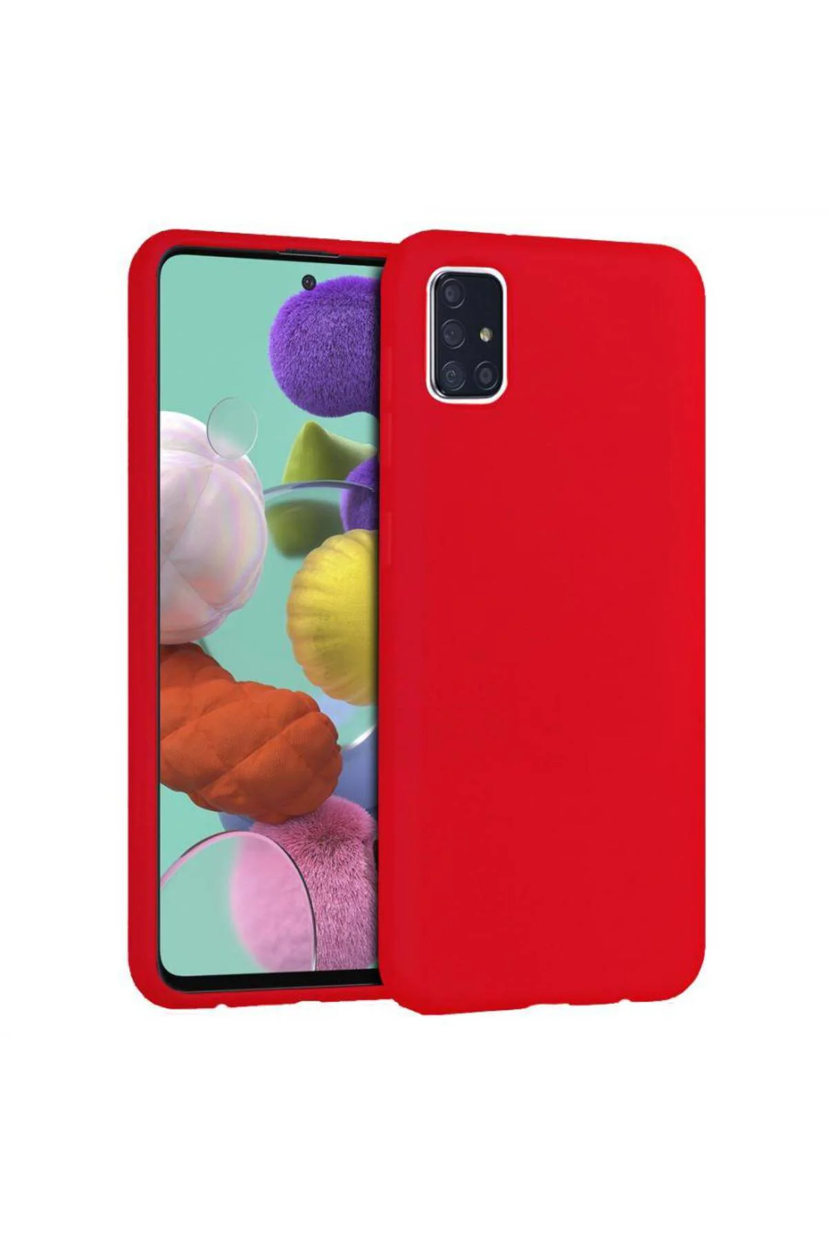 Samsung Galaxy A71 İçi Kadife Silikon Kılıf Turunu