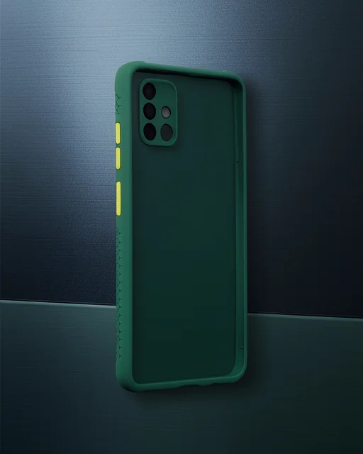 Samsung Galaxy A71 Kılıf Miami Şeffaf Silikon - Koyu Yeşil Samsung Galaxy A71 Kılıf Miami Şeffaf Silikon - Koyu Yeşil