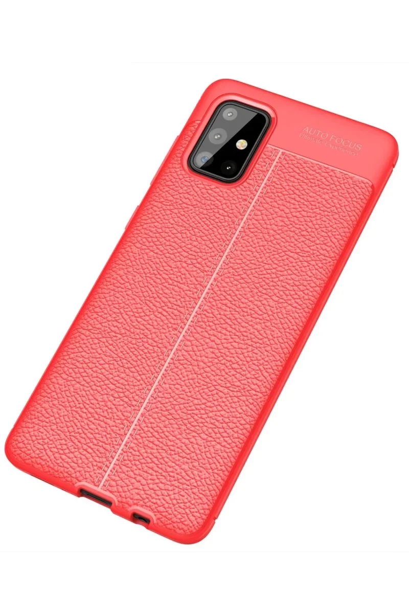 Samsung Galaxy A71 Kılıf Auto Focus Kapak - Kırmızı Samsung Galaxy A71 Kılıf Auto Focus Kapak - Kırmızı