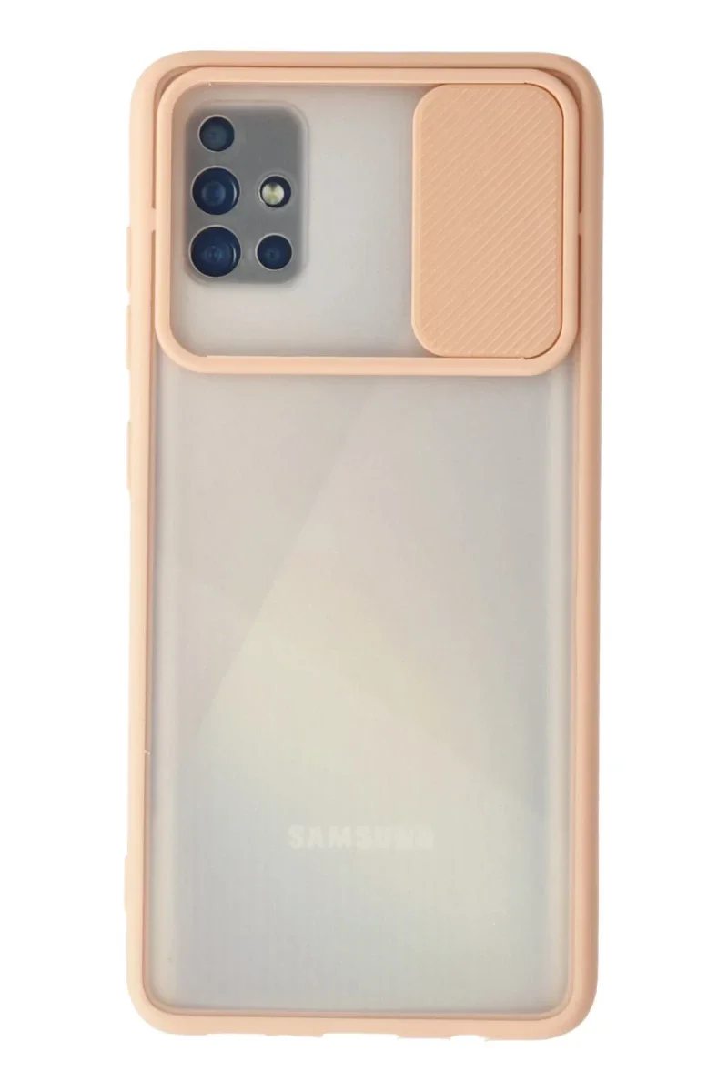 Samsung Galaxy A71 Kılıf Palm Buzlu Kamera Sürgülü Silikon - Pembe Fiyatı, Yorumları ve Özellikleri