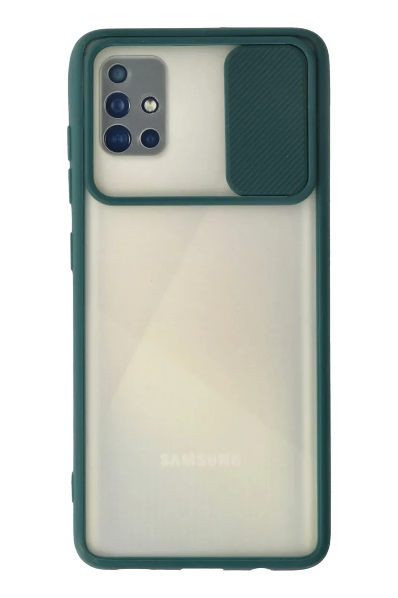 Samsung Galaxy A71 Kılıf Palm Buzlu Kamera Sürgülü Silikon - Yeşil Fiyatı, Yorumları ve Özellikleri